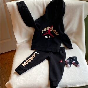 Jordan Kids Black Tracksuit Set